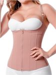 Sonryse O24ZL Fajas Colombianas Reductoras y Moldeadoras Compression Vest Shaper Tummy Tuck Shaper Girdle for Women Mocha Small