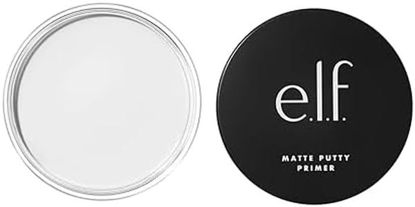 e.l.f, Matte Putty Primer, Skin Perfecting, Lightweight, Oil-free formula, Mattifies, Absorbs Excess Oil, Fills in Pores and Fine Lines, Soft, Matte Finish, All-Day Wear, 21g