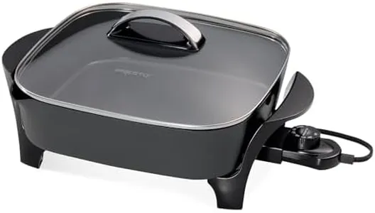 Presto 07117 12" Electric Skillet with glass cover