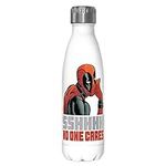 Marvel Classic No One 17 oz Stainless Steel Water Bottle, 17 Ounce, Multicolored