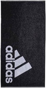 adidas Towel Small, Black/White, One Size (50 cm x 100 cm)