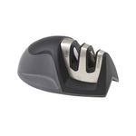 The Kitchen Knife Sharpener is Equipped with Sharp Straight Serrated Scissors Blades, and The Auxiliary Knife Helps to Repair and Restore The Blades, Making Them sharper and More Useful(Black)