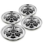 Golf Cart Accessories Wheel Covers Hub Caps for Yamaha/Club CAR/EZ-GO Par Car 8" (Set of 4) (Silver)
