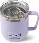 VAHDAM Girlfriend Mug (300ml/10.1oz) Reusable Travel Mug | 18/8 Stainless Steel | Carry Hot & Cold Beverage | Eco-Friendly & Sustainable Tea & Coffee Mug, Girlfriend Gifts