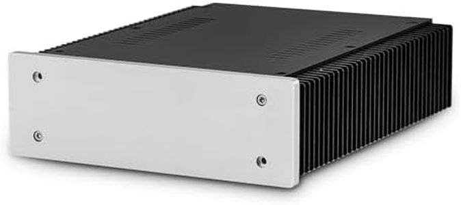 Nobsound Amplificador de aluminio, chasis Hi-Fi, carcasa de preamplificador PSU, carcasa de amplificador, carcasa de montaje en blanco con orificio de disipación térmica, tamaño 212 x 70 x 257 mm