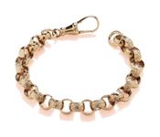 Old English Jewellers 9ct Gold on Silver Baby Belcher Bracelet - 6.5 inch