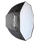 Godox Softbox, Godox 120cm / 47.2in Portable Octagon Softbox Umbrella Brolly Reflector for Speedlight Portrait or Product Photography