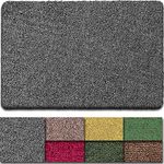 BEAU JARDIN Indoor Doormat Super Absorbent Mud Front Door Mat 36"x24" Latex Backing Non Slip for Front Inside Dirt Trapper Mats Cotton Entrance Rug Shoes Scraper Machine Washable Rug Carpet BG064