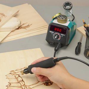 YIHUA 939D-V Wood Burning Kit – Adjustable Temperature Pyrography Tool