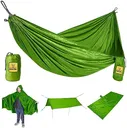Wise Owl Outfitters 4-in-1 Camping Hammock – 400lbs Portable Hammock, Poncho, Ground Cloth, or Shelter Tarp – Backpacking, Hiking, Outdoor Camping Gear