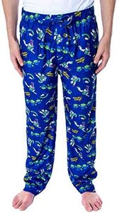 Disney Men's Toy Story Buzz Lightyear and Aliens to Infinity and Beyond! Sleepwear Lounge Pajama Pants (Small)