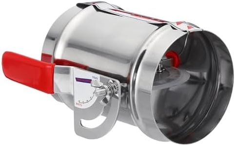 PATIKIL HVAC Duct Manual Volume Backdraft Damper, 4 Inch, Airflow Ducting Branch Vent Damper Air Control Valve, Adjustment Handle Stainless Steel, for HVAC