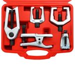 DASBET 5PCS Ball Joint Separator Front End Service Tool Kit 5-in-1 Pitman Arm Puller Tie Rod End Removal Tool Set for Front End Service Splitter Removal Kit