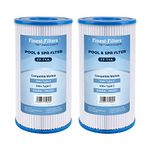 2 x Swimming Pool Pump Filter Cartridge Replacement Compatible For Bestway 3 & Intex Type A Or C Water Filters