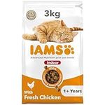 IAMS Indoor Complete Dry Cat Food for Adult and Senior Cats with Chicken 3 kg