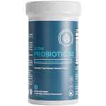 Life & Food Advanced Strength Probiotics 50 Billion CFU 10 Strains - with Sunfiber Prebiotics Once Daily Time Release Caps, Kosher Certified (30 ct)