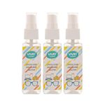 VividVision myclean Cleaning Solution Spray for Spectacle Sunglasses Eye Wear With No Foam & Detergent A Crystal Clear Mobile Cleaning Spray For Laptop Electronic Devices (50ML SQUAR EPACK OF 3, 3.00, count)