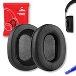 Crysendo Headphone Cushion Compatible with OneOdio A71 Gaming Headset Replacement Ear Cushion | Earpads for Headphones, Soft Protein Leather, Superior Noise Isolation Memory Foam (Black)