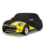 Waterproof Car Covers for 2002-2021 Mini Cooper/Cooper S(Black) 210T Custom 6 Layers Heavy Duty Waterproof All Weather Protection Outdoor