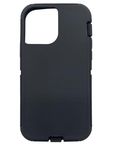 Replacement Rubber Outer Skin Compatible with iPhone 12 and iPhone 12 Pro Otterbox Defender Series Case (Black)