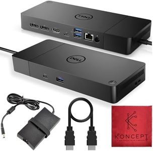Dell WD19S Docking Station Dual Monitor Bundle - Dell Dock Station with 180 + USB Type-C + HDMI+ Dual DisplayPort - Ultimate Laptop Docking Station