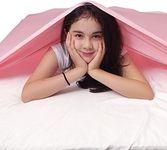 TOPARCHERY Sensory Compression Blanket Sensory Bed Sheet for Autism Kids - Help Kids Settle Down at Nighttime - Increase Calm and Comfort (Twin,Pink)