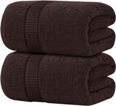 Oakias 600 GSM Bath Sheets 2 Pack Brown 35x70 Bath Towels - 100% Ring Spun Cotton Soft Extra Large Bathroom Towels - Highly Absorbent & Quick Dry Jumbo Towels - Shower Towels for Hotels, Gym & Spa