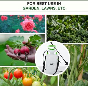 ANSIO 5L Garden Pressure Sprayer – Pump Action for Weed Killer & Pesticides