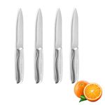 Ailelan Fruit Knife, 4 Pack Small Kitchen Knife Sets, Sharp and Durable Vegetable Knife Set Paring Knife Small, Stainless Steel Fruit Knives Small Suitable for Most Vegetables, Fruits and Meat