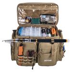 Goture Large Fishing Bags, Store Up to 8PCS 3700+4PCS 3600 Tackle Boxes, Water Resistant Fishing Tackle Bags, Saltwater Fishing Gear Bags with Removable Dividers(20.8"x15.2"x11.4")-Khahi