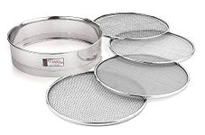 TIARA - Krishna 4 in 1 Stainless Steel Interchangeable Sieve Set of 5, Flour Chalni, Spices, Food Strainers, Atta Chalni, Jaali Channi Atta Maida Strainer