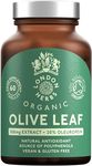 Organic Olive Leaf Extract 500mg | Standardised for 20% Oleuropein | 60 Vegan Capsules | Made in The UK