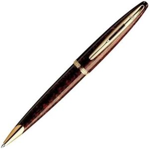 Waterman Carène Ballpoint Pen | Marine Amber with 23k Gold Clip | Medium Point with Blue Ink Cartridge | Gift Box