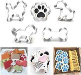 Puppy Dog Paw and Bone Shaped Cooki