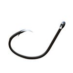 Eagle Claw Trokar Lancet Circle Non-Offset Fishing Hook, Black Chrome, 8/0