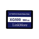 LinkMore XG500 960GB 2.5" SATA III (6Gb/s) Internal SSD, Solid State Drive, Up to 550MB/s for Latop and PC