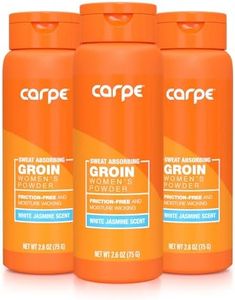 Carpe No-Sweat Groin Powder (For Women) - Designed for Maximum Sweat Absorption - Mess and Friction Free, Stop Chafing - Talc Free Powder Women’s Groin Powder (Pack of 3)