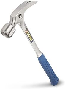 Estwing Framing Hammer - 28 oz Long Handle Straight Rip Claw with Milled Face & Shock Reduction Grip - E3-28SM