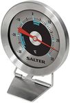 Salter 517 SSCR Fridge Thermometer – Stainless Steel Large Dial Temperature Gauge, Waterproof Freezer Thermometer, Easy Read, Hang Up Or Stand, Temp. Range -30 to 30°C, Safe Food Zones Markers