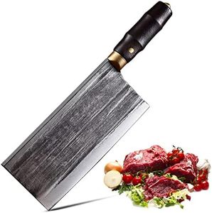 Meat&Vegetable Cleaver - 7.7 inch - Chinese Chef Knife - Professional Forged Chopper - for Home&Restaurant - SELECT MASTER