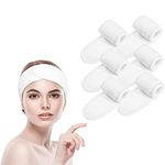 Bangshou 6 Pcs Spa Facial Headband,Makeup Head Wraps for Women,Adjustable Skincare Hair Band for Washing Face,Bath,Sport&Yoga