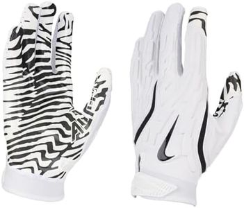 Nike Superbad 7.0 Football Gloves (White| White | Black, Large)