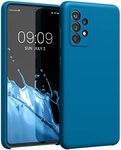 kwmobile Case Compatible with Samsung Galaxy A52 / A52 5G / A52s 5G Case - TPU Silicone Phone Cover with Soft Finish - Blue Reef