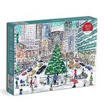 Galison 9780735371989 Michael Storrings Snowfall on Park Avenue Jigsaw Puzzle, Multicoloured, 1000 Pieces