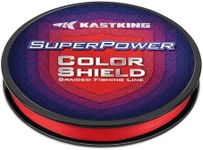 KastKing Superpower ColorShield Braided Fishing Line, Red, 30LB, 150Yards