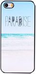 EVERMARKET(TM) Paradise Beach Hipster Quote iPhone 5 5S Case Fits iPhone 5 5S