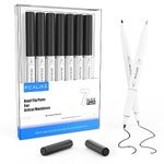 REALIKE Black Dual tips Markers Pens for Cricut Maker 3/Maker/Explore 3/Air 2/Air Fine Point Pen Medium Calligraphy 7 pens 1.0/0.4 Tips for Drawing Writing