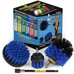 Cleaning Supplies - Drill Brush - Boat Accessories - Marine Spin Brush Set - Kayak - Raft - Boat - Canoe - Inflatable - Fishing Boat - Algae - Pond Scum, Oil Residue, Barnacles, Oxidation - Slime Kit