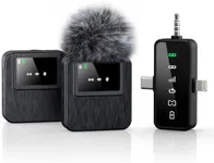 BAILIXIN 3-in-1 Professional Wireless Lavalier Microphone for iPhone, Android, Camera – 328ft Range, 20H Battery, Wireless Microphones, Noise Canceling for Recording, Live Streaming, YouTube, TikTok