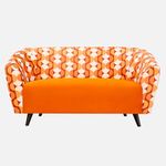 duroflex Wood Meadow Pale Tangerine Interlace 2 Seater Loveseat